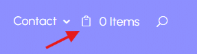 Changing cart icon to shopping bag