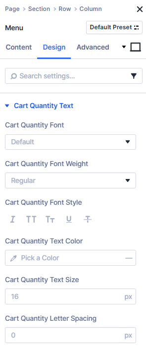 Divi’s Cart Quantity Text controls