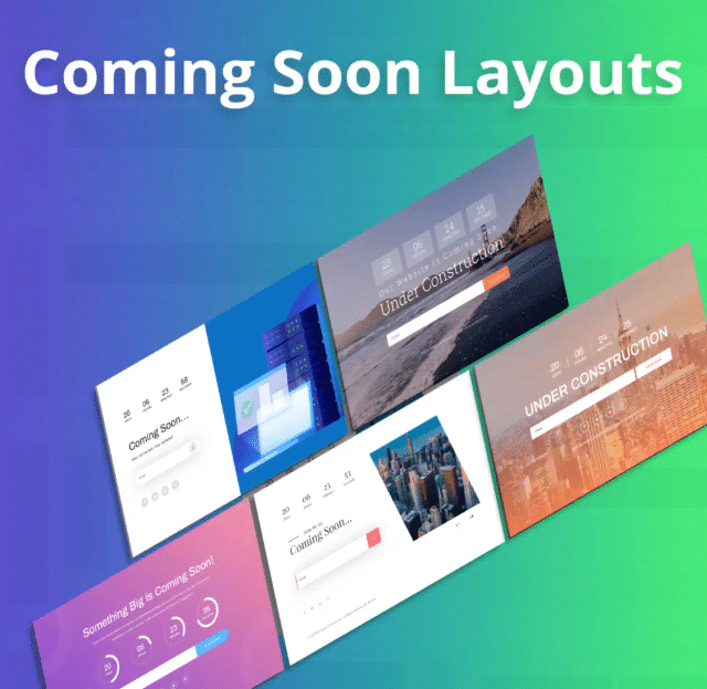 Divi Life Coming Soon Layouts homepage