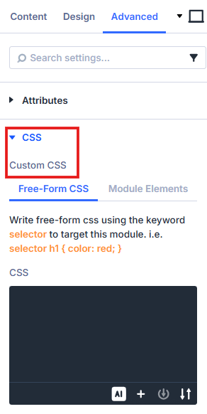 Divi’s Custom CSS