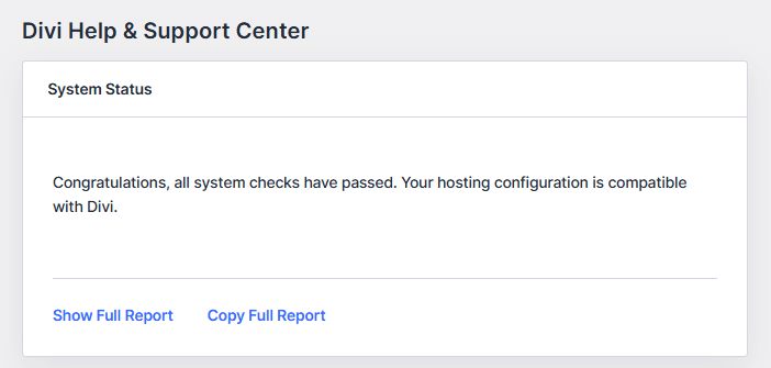 Divi Support Center