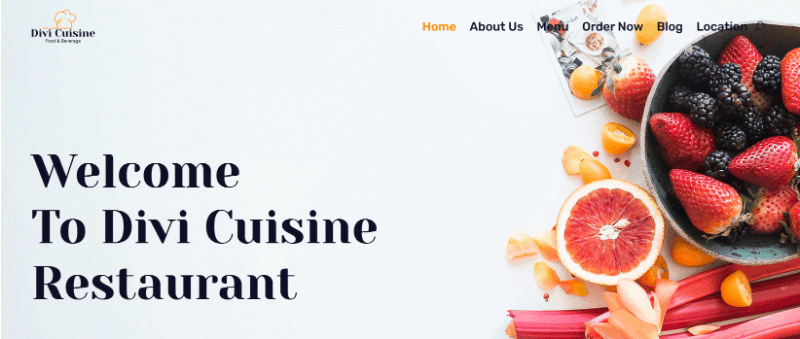 Divi Life Cuisine theme