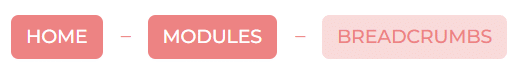 Divi Modules Pro breadcrumbs example