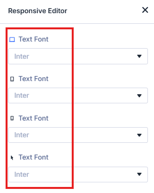 Divi Responsive Editor device units