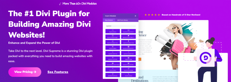 Divi Supreme Pro homepage