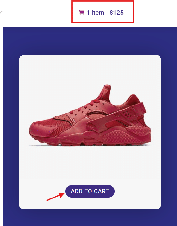 Divi Cart example 2