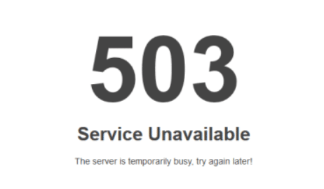 WordPress 503 maintenance page