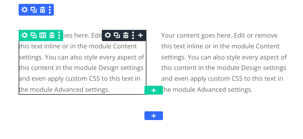 Adding Divi text modules for repeater fields