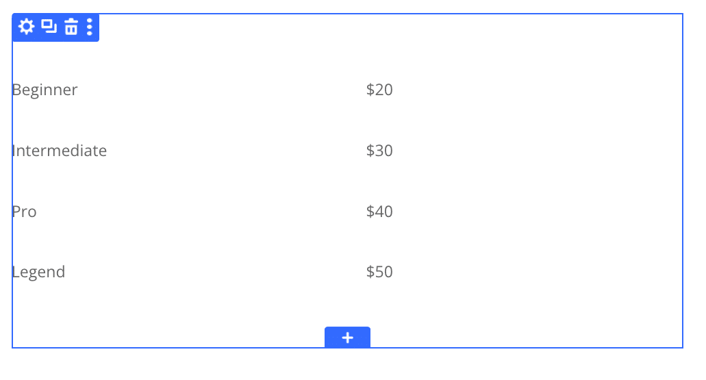 Using Divi to display ACF repeater fields