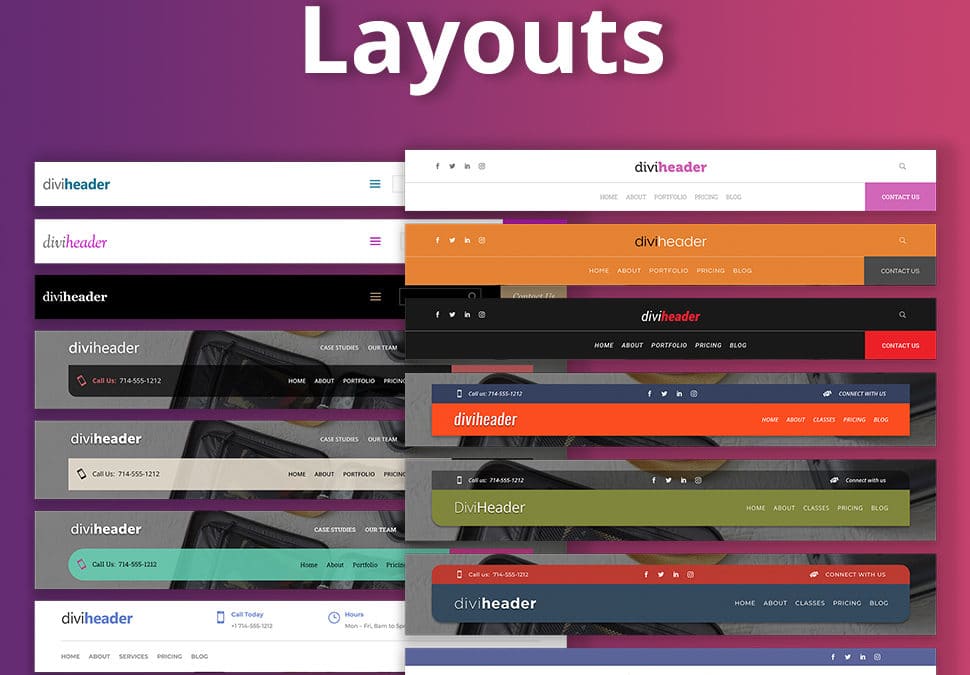 Divi Headers Layout Pack