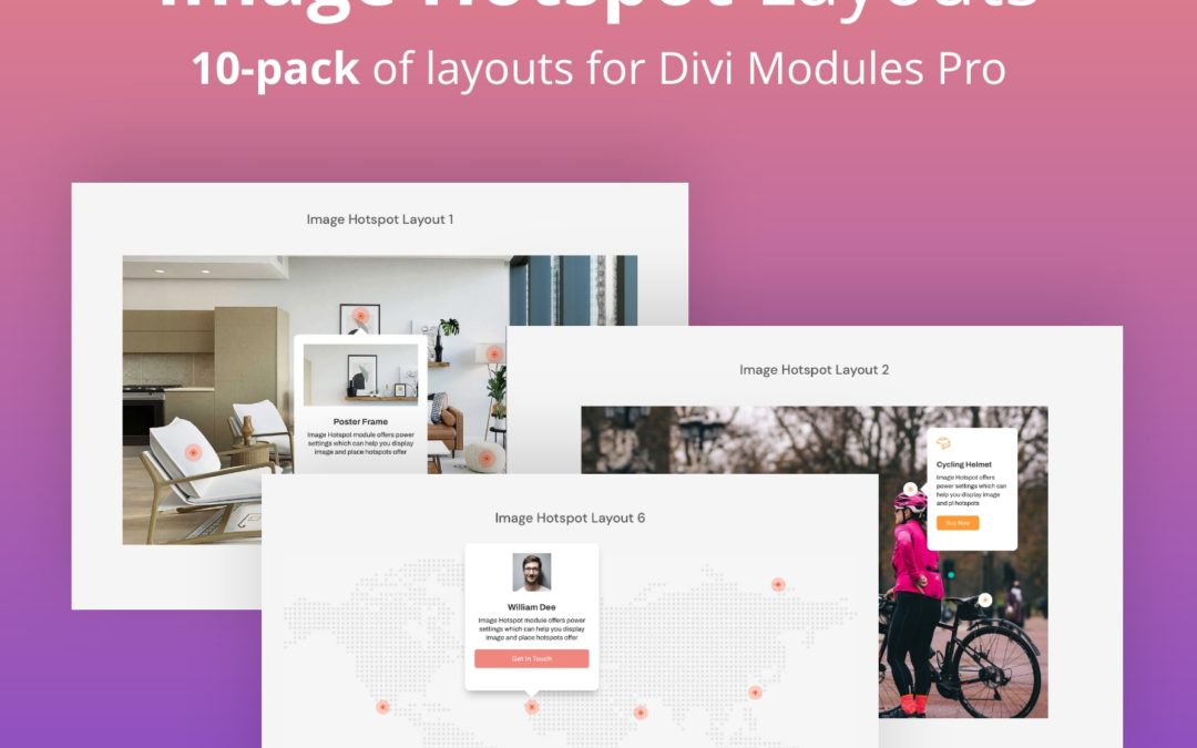 Divi Image Hotspot Module Layout Pack